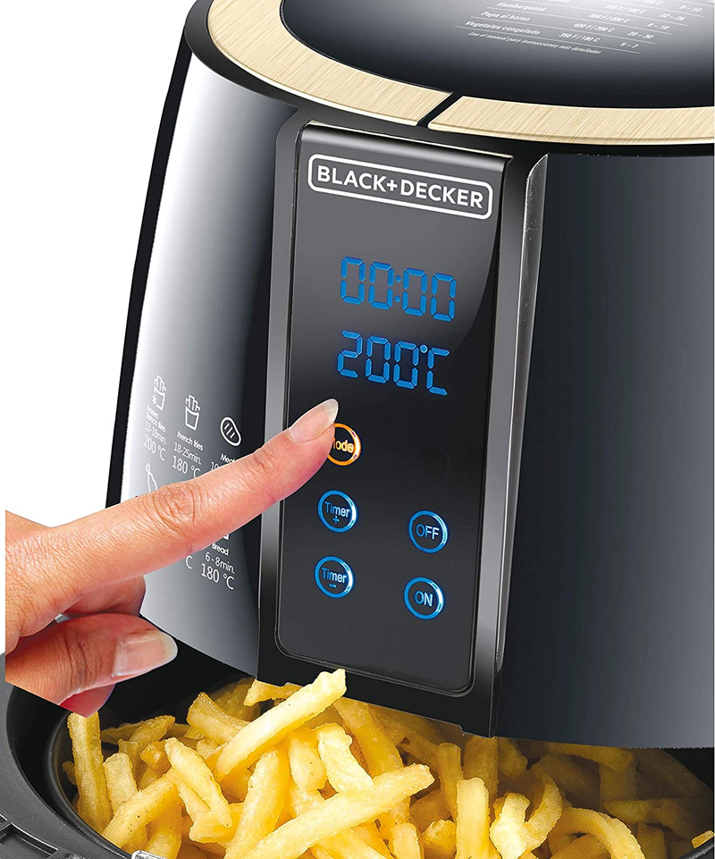 Air Fryer Rapid Air Convection Technology Digital Control Panel 1500W 4L
