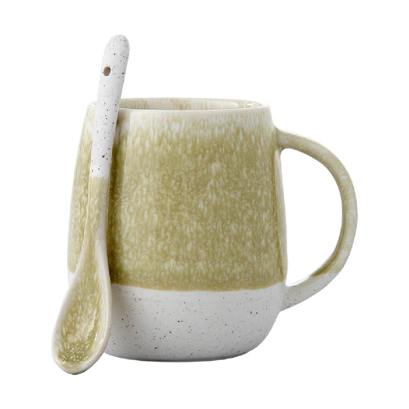 LODGE STARTER MUG & SPOON SET OLIVE