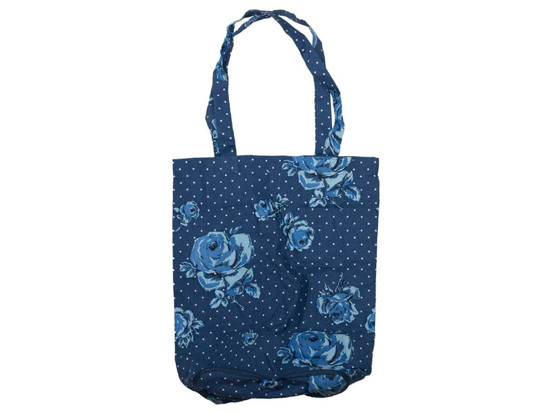 Katie Alice Vintage Indigo Cotton Foldaway Bag (β)