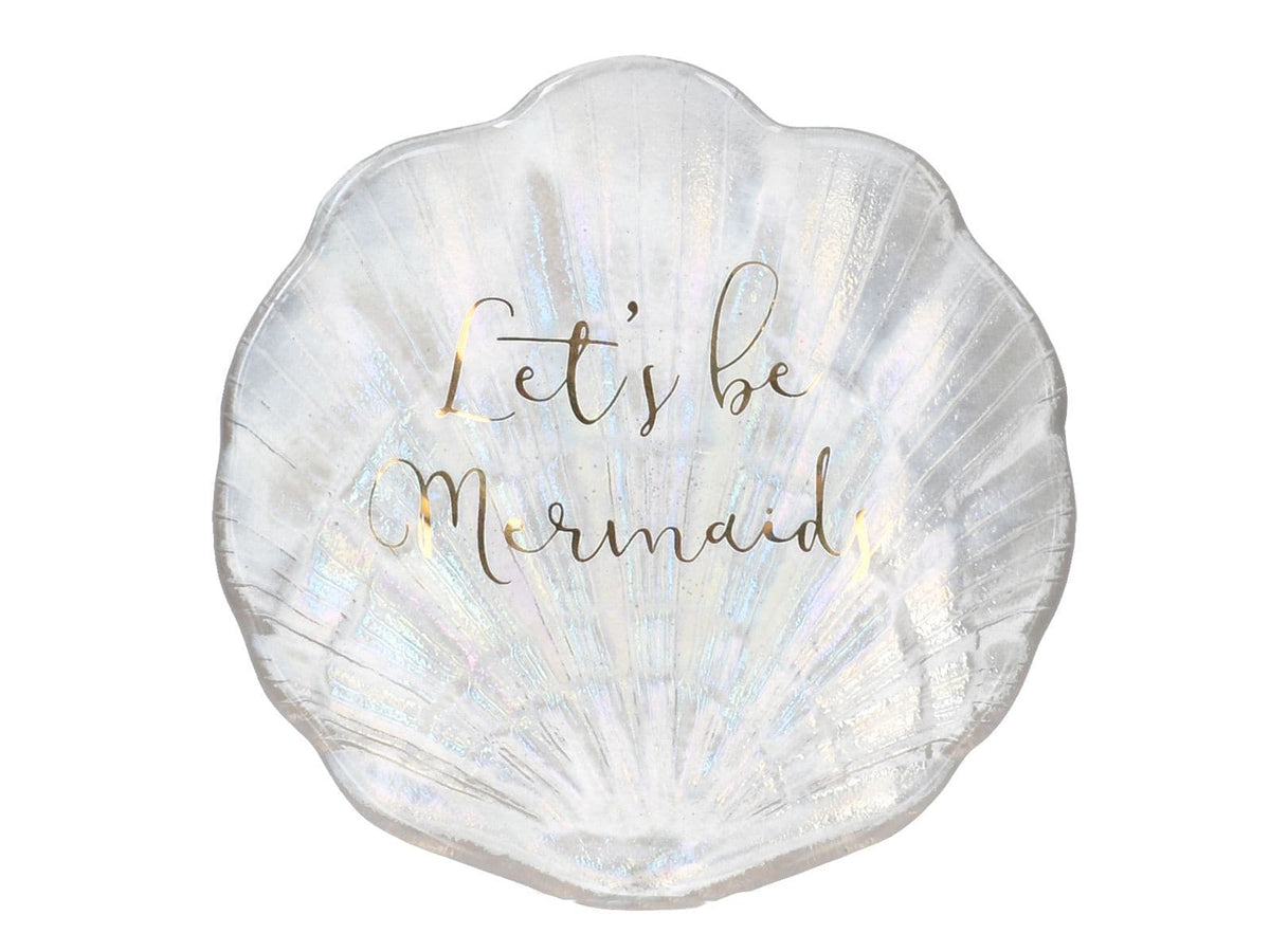 Creative Tops Ava & I Glass Shell Trinket Dish - Lets Be Mermaids