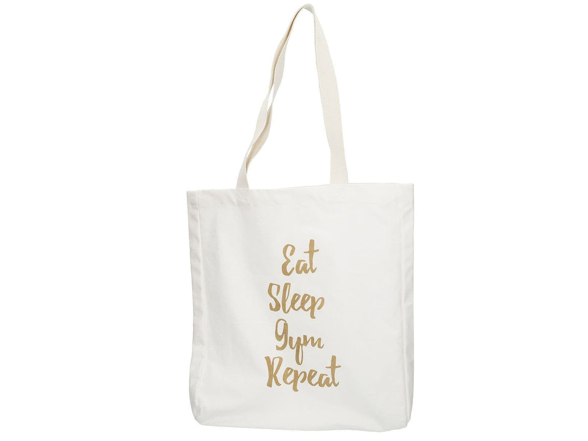 Creative Tops Ava & I Canvas Bag - Eat Sleep Gym Repeat (β)