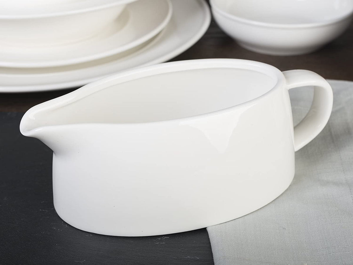 M By Mikasa Porcelain Gravy Boat, 18.5 x 9.5 cm (7 Inch x 3.75 Inch)