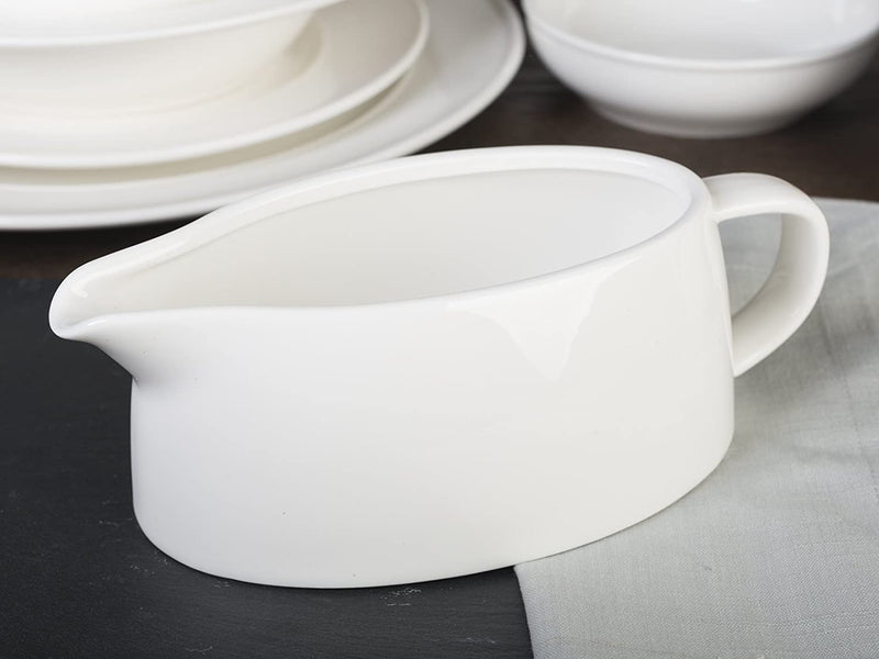 M By Mikasa Porcelain Gravy Boat, 18.5 x 9.5 cm (7 Inch x 3.75 Inch)