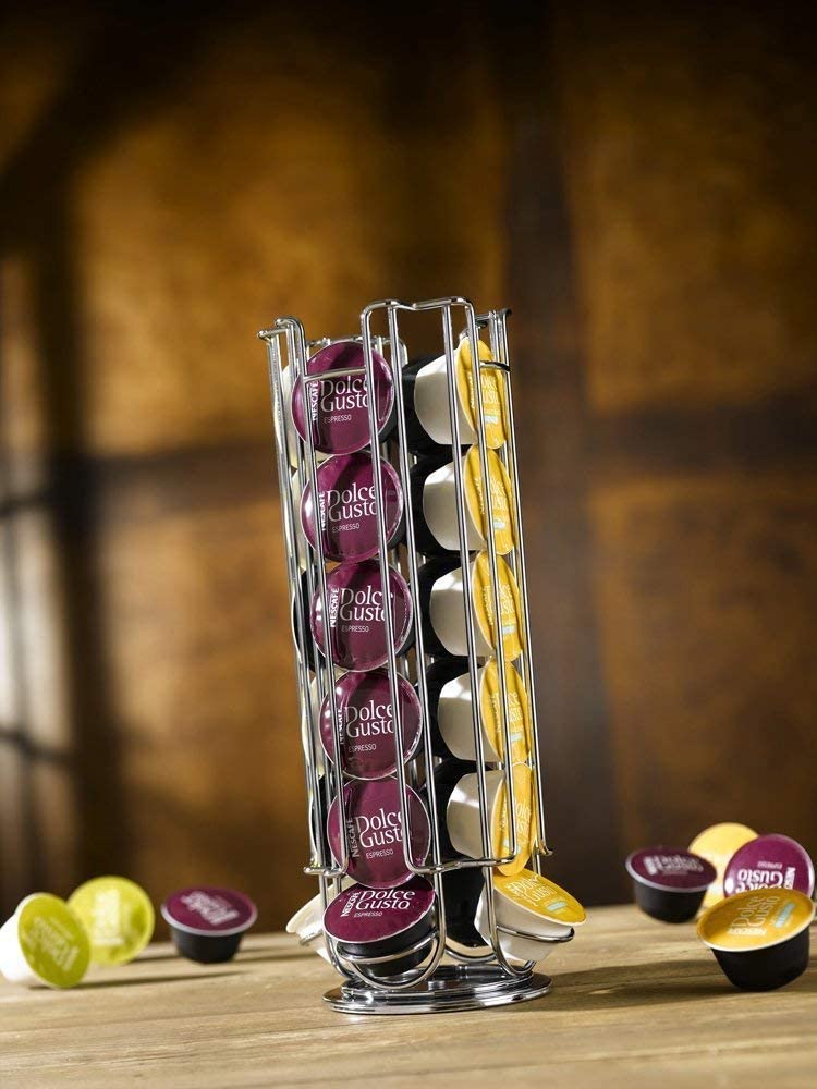 Le'Xpress Rotating Dolce Gusto Coffee Pod Holder, 11 x 33 cm (for 24 Capsules)