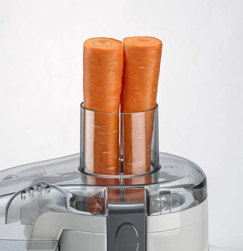 Black+Decker 250W Juicer Extractor with Large Feeding Chute, White/Grey