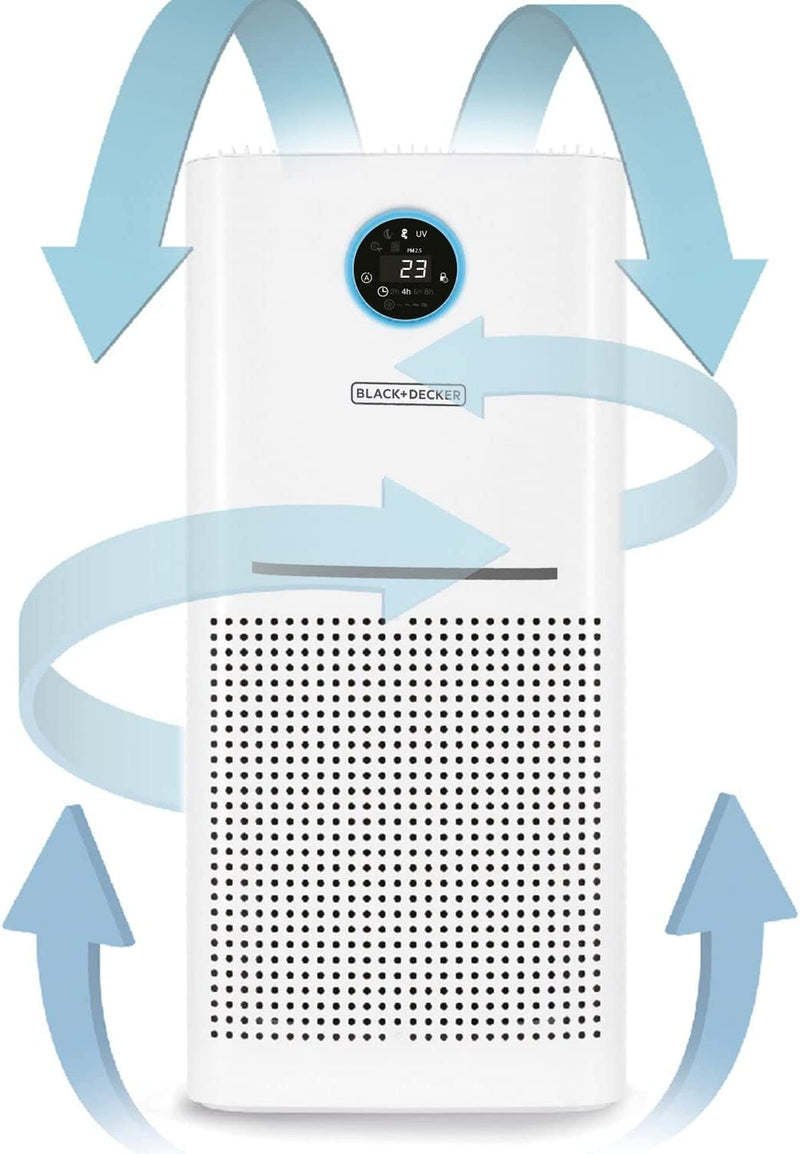 BLACK & DECKER AIR PURIFIER AP3560 FOR LARGE ROOM UPTO 60M2 HEPA 13 AIR FILTER
