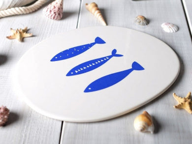 Mikasa Into The Blue Flat Stoneware