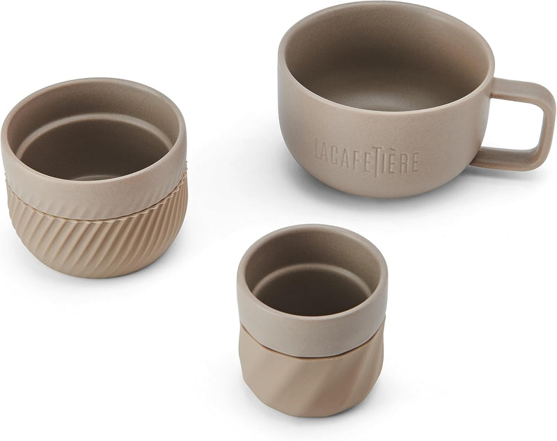 La Cafetière Stackable Silicone Coffee Sleeves – Set of 4