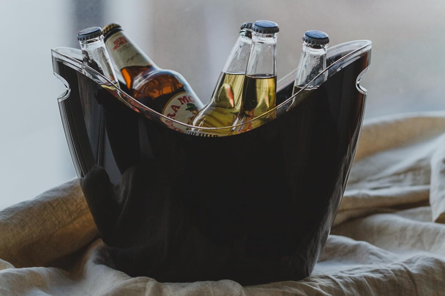 KitchenCraft BarCraft Black Acrylic Drinks Pail KitchenCraft BarCraft Black Acrylic Drinks Pail