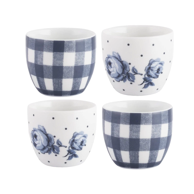 Katie Alice Vintage Indigo Set Of 4 Egg Cups