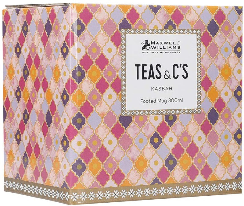 Maxwell & Williams HV0120 Teas & C’s Kasbah Coffee Mug in Gift Box, Porcelain, Rose, 300 ml
