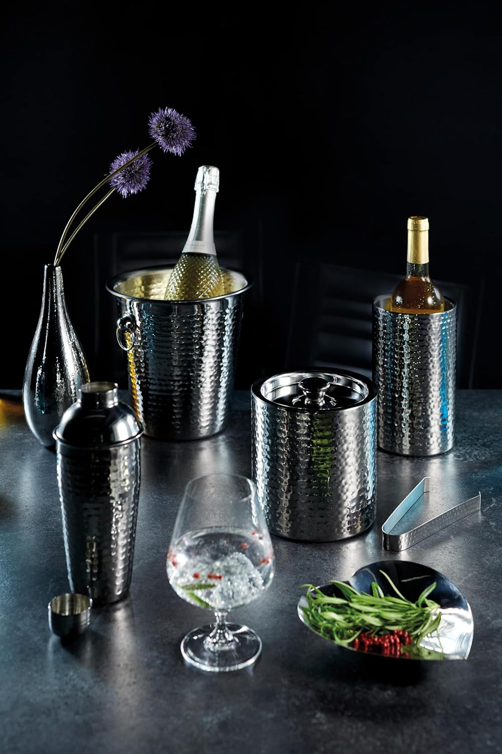 BarCraft Stainless Steel Double-Walled Wine Bottle Cooler BarCraft Stainless Steel Double-Walled Wine Bottle Cooler