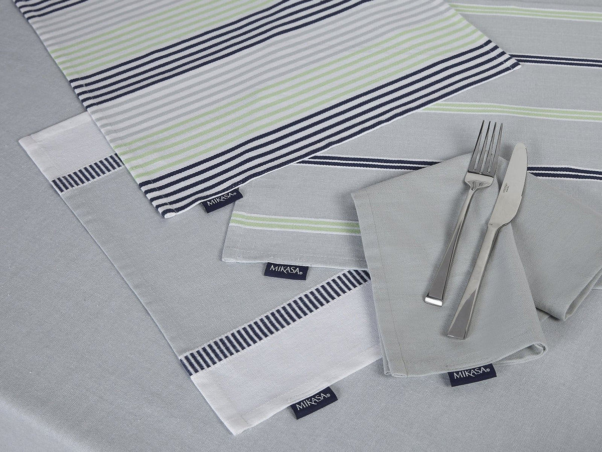 Mikasa Gourmet Basics Home Cotton Napkins, White, 4-Piece