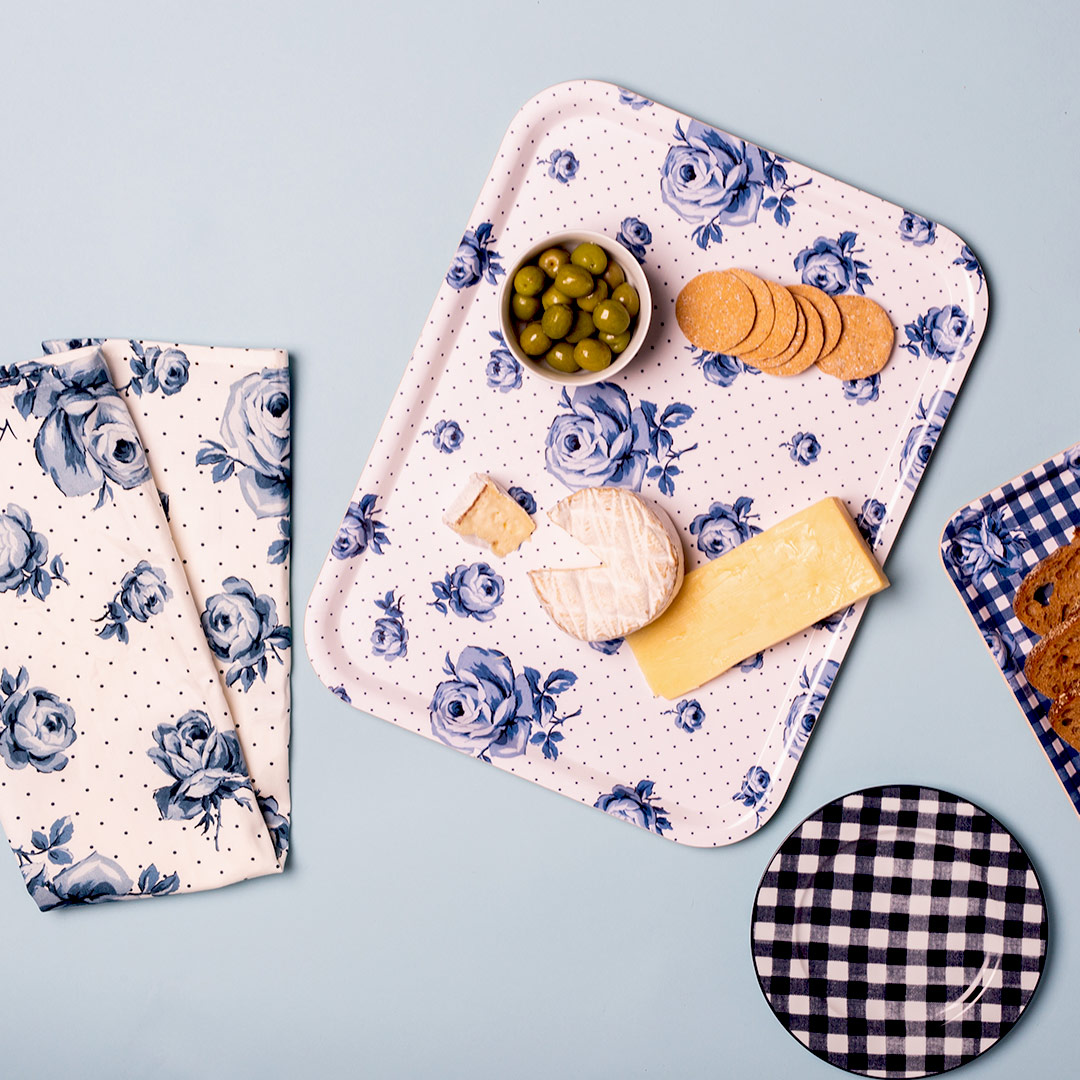Vintage Indigo Tea Towel