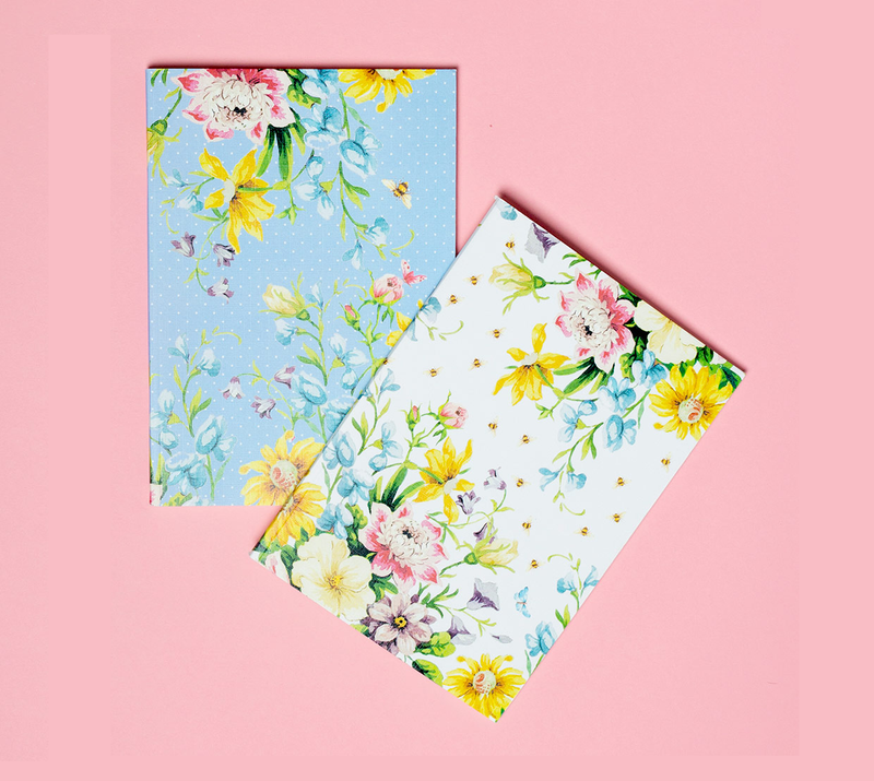 English Garden Set of Two Notebooks