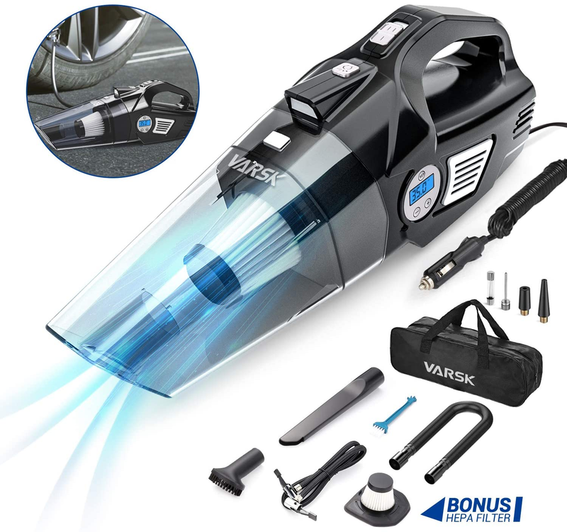 2 in 1 car vacuum cleaner plus car air pump II مكنسة شحن