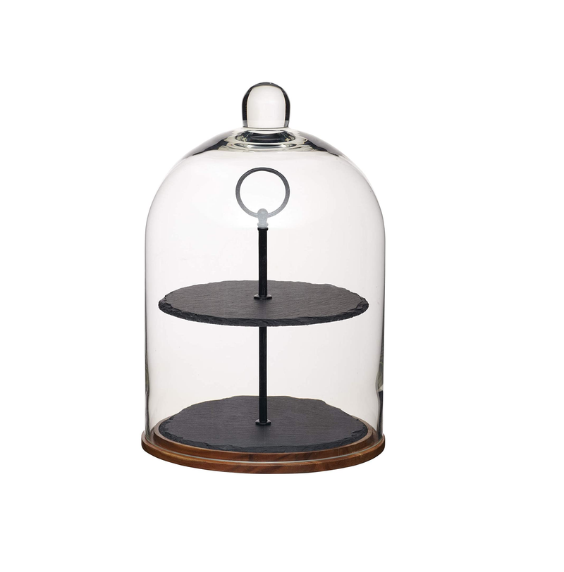Artesa 2-Tier Serving Stand/Cake Dome, 22 x 31 cm