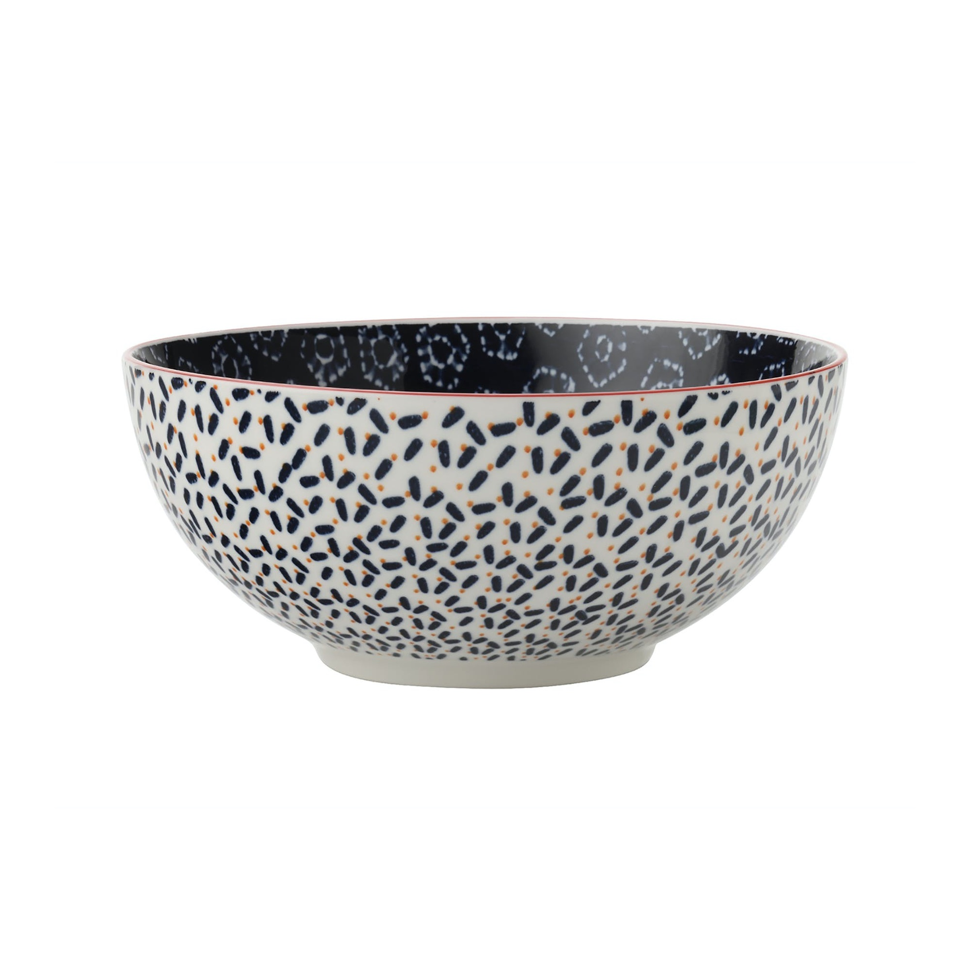 BOHO DAMASK 18CM BOWL – NAVY