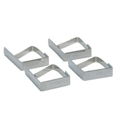 KitchenCraft Stainless Steel Table Cloth Clips, Set of Four, Blister Packed