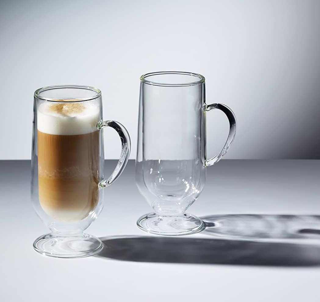 KitchenCraft Le’Xpress Double Walled Latte Glasses, 325 ml, Set of 2