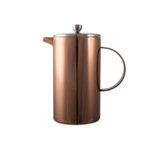 La Cafetière Classic 8-Cup Double Walled Cafetière, 1 L (1¾ pints) - Copper Finish