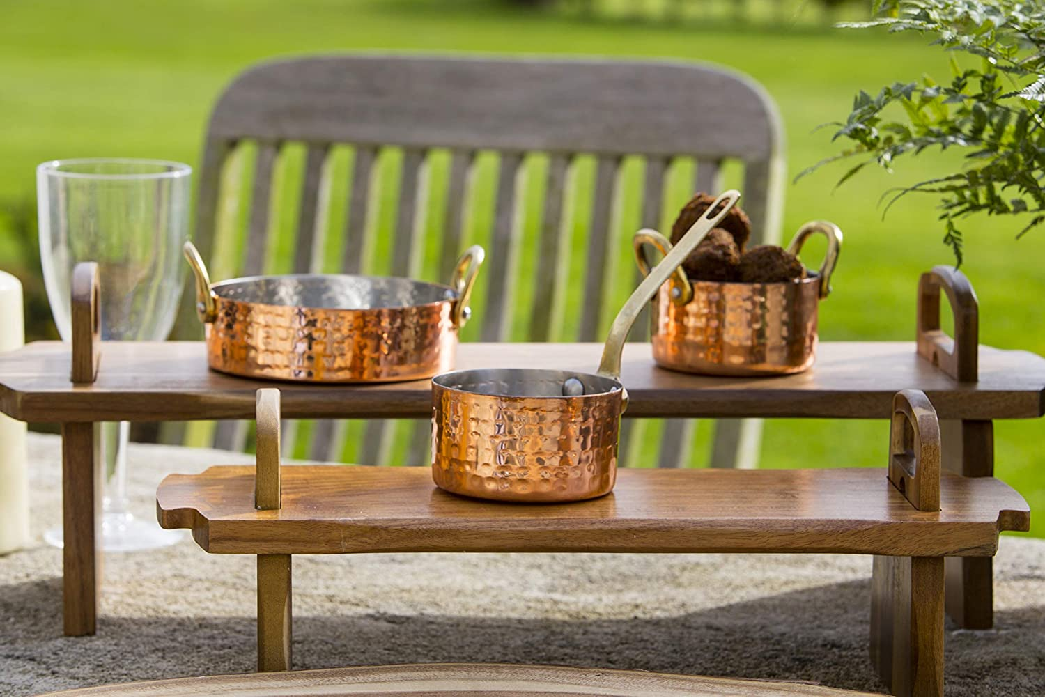 Artesa Raised Serving Platter, Wood, Brown, 52 x 15 x 17 cm Artesa Raised Serving Platter, Wood, Brown, 52 x 15 x 17 cm