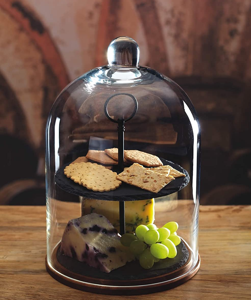 Artesa 2-Tier Serving Stand/Cake Dome, 22 x 31 cm