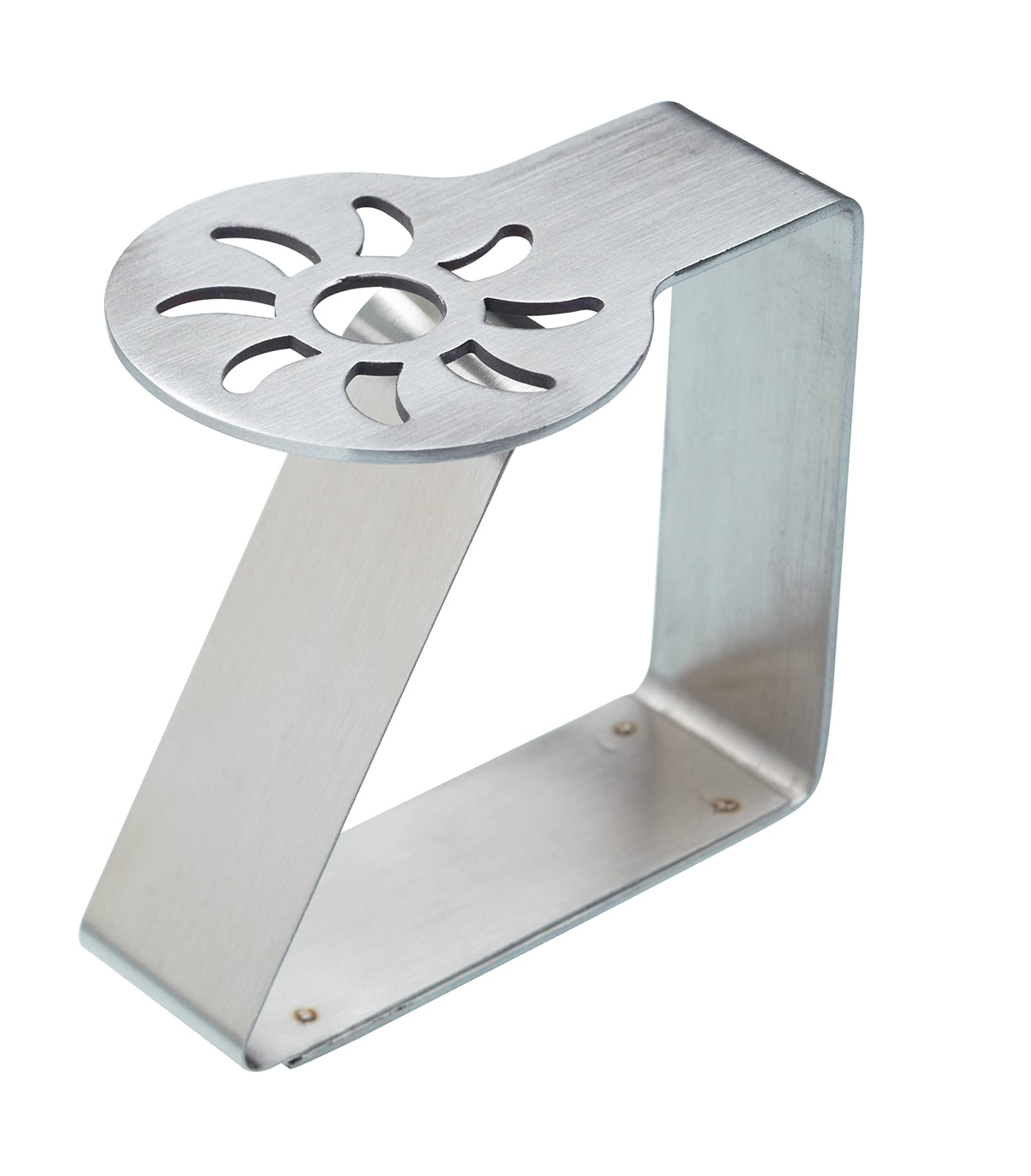 KITCHENCRAFT KCTCCSUN Stainless Steel Table Cloth Clips - Sun Pattern, Set of Four, Blister Packed