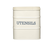 KitchenCraft Living Nostalgia Utensils Tin, Grey, 14.5 x 16 cm