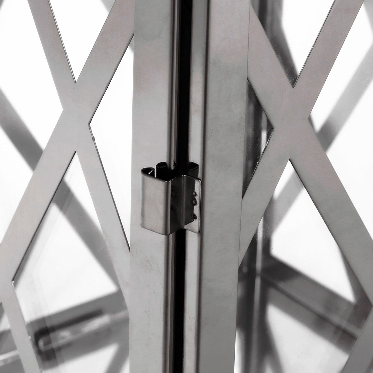 Stainless Steel Outdoor Lantern, Silver