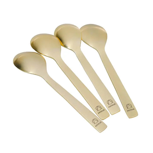 Artesa Enamel Teaspoons – Set of 4 (Green)