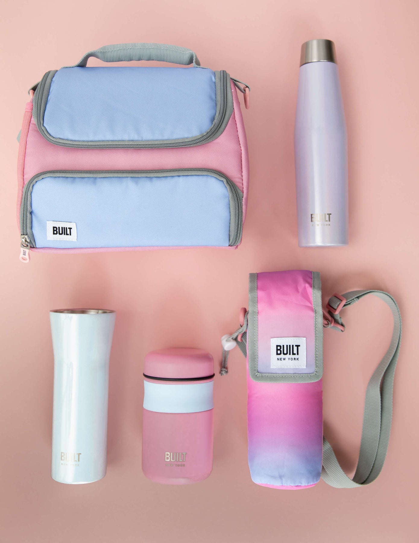 BUILT Insulated Bottle Bag with Strap - Internal Pocket BUILT Insulated Bottle Bag with Strap - Internal Pocket