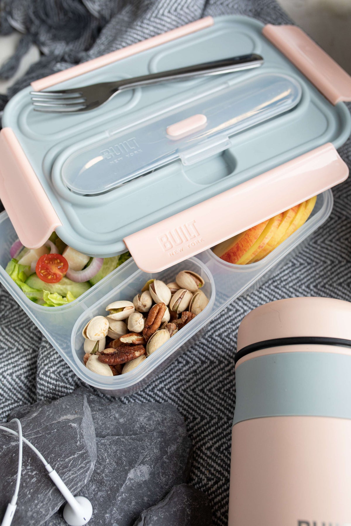 BUILT Mindful Lunch Box with Cutlery - 1 L BUILT Mindful Lunch Box with Cutlery - 1 L