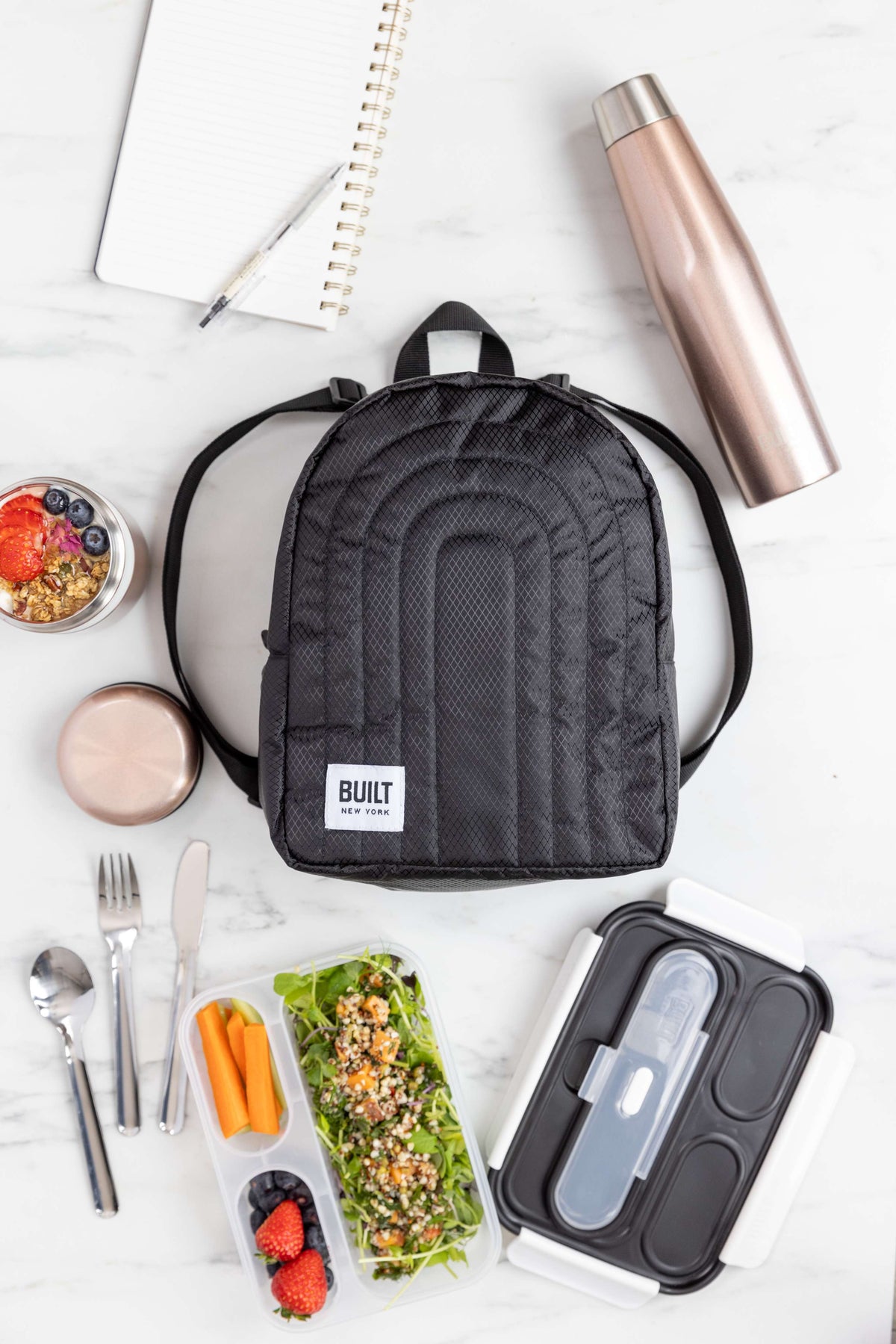 BUILT Puffer Rucksack Cool Bag - Black