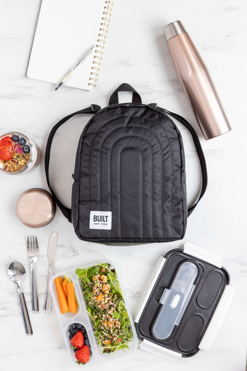 BUILT Puffer Rucksack Cool Bag - Black