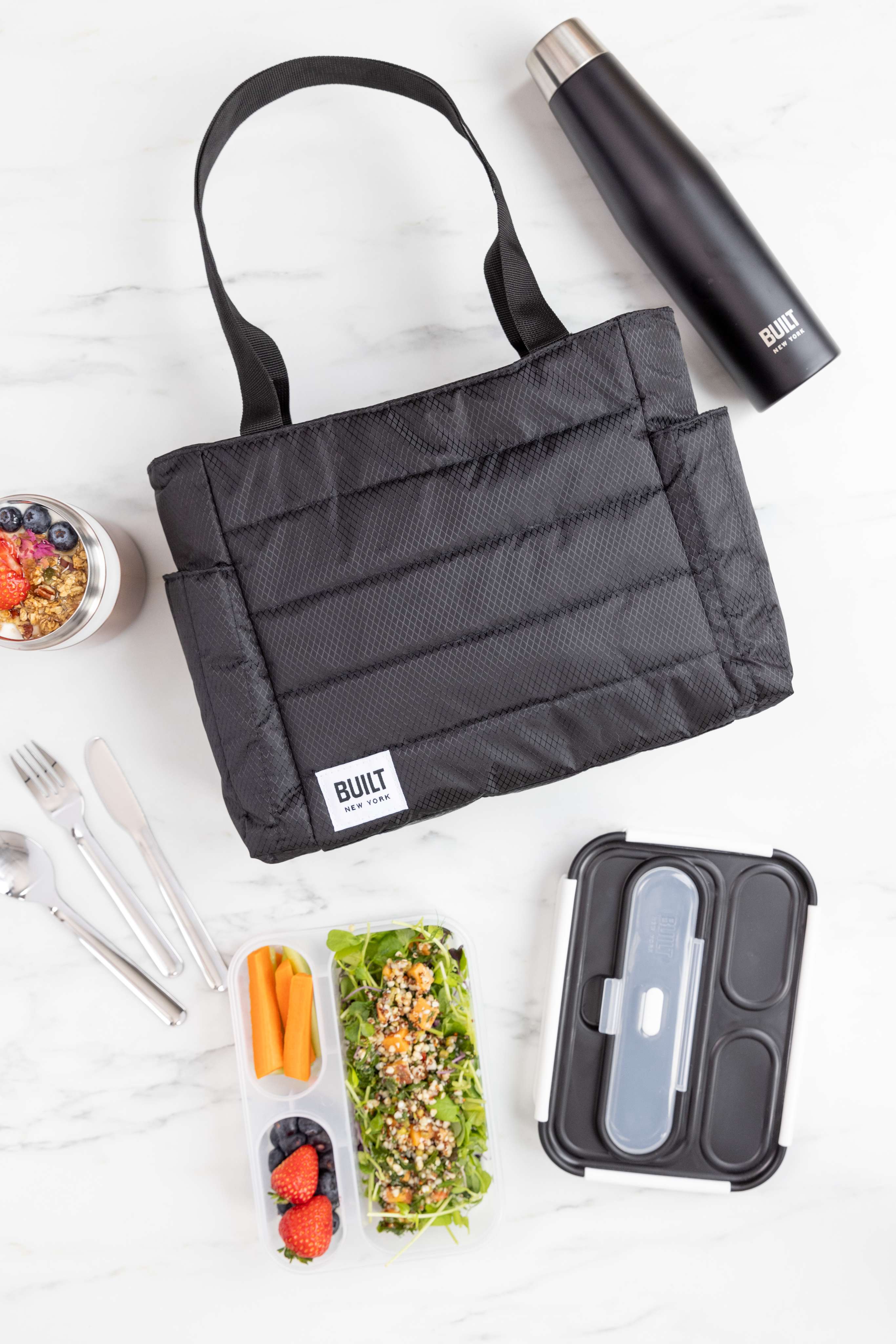 BUILT Insulated Tote Lunch Bag - Black