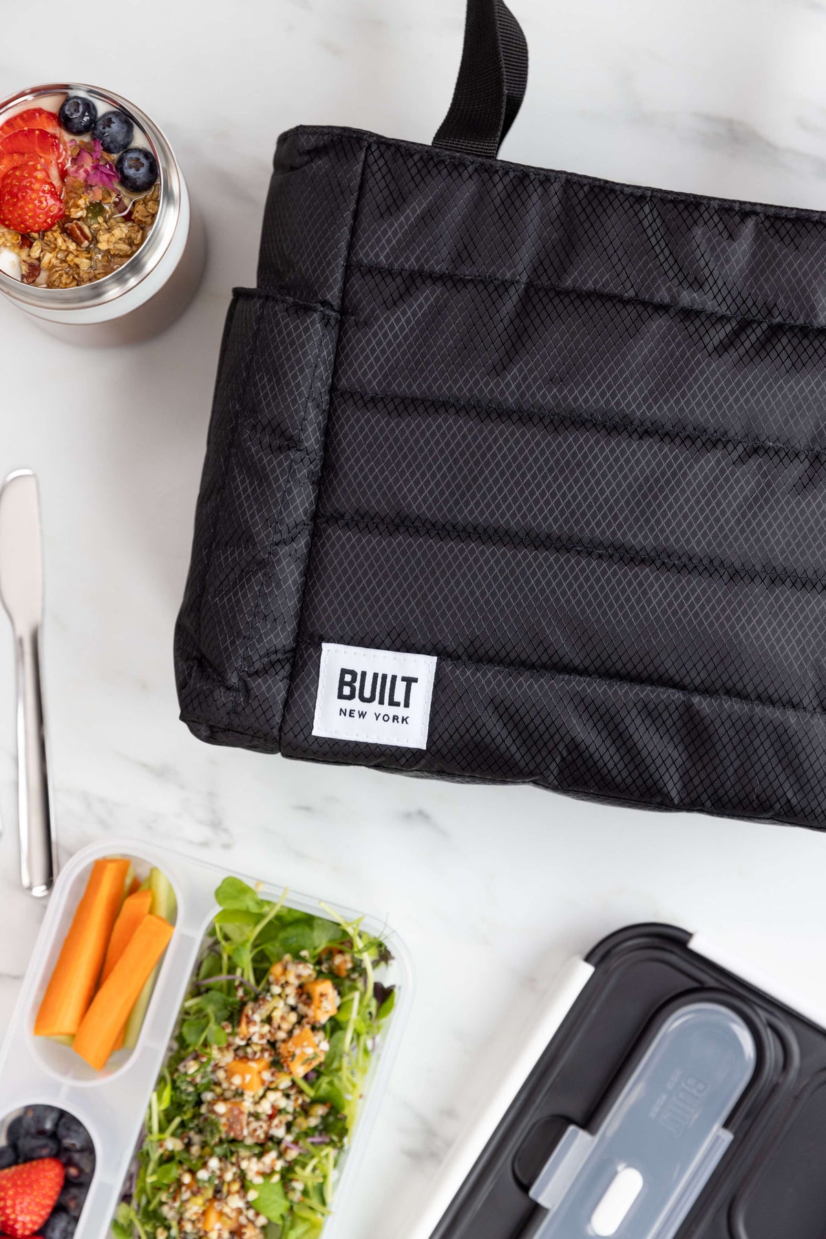 BUILT Insulated Tote Lunch Bag - Black