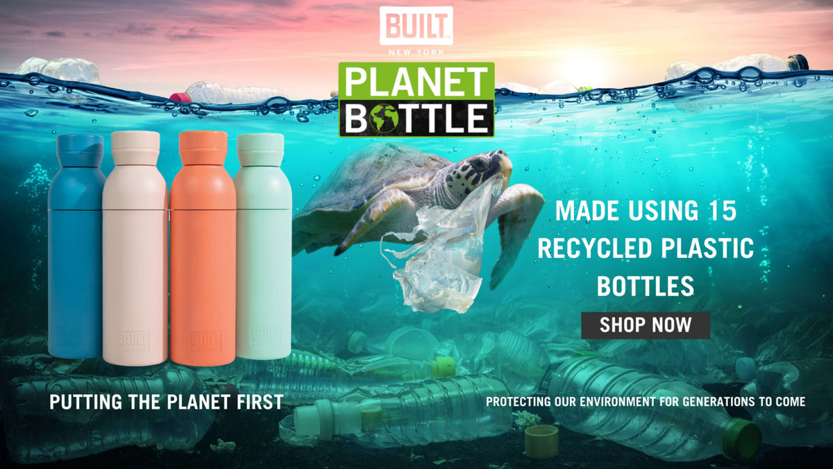 BUILT Planet Bottle - Blue (500 ml)