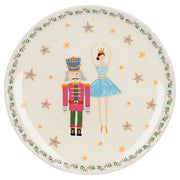 KitchenCraft The Nutcracker Collection Ceramic Christmas Plates Set - Sugar Plum Fairy Design - 1 plate