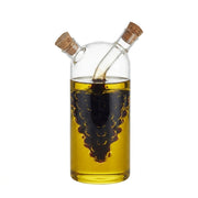 KitchenCraft World of Flavours 2 in 1 Glass Grapes Design Olive Oil Dispenser and Vinegar Bottle