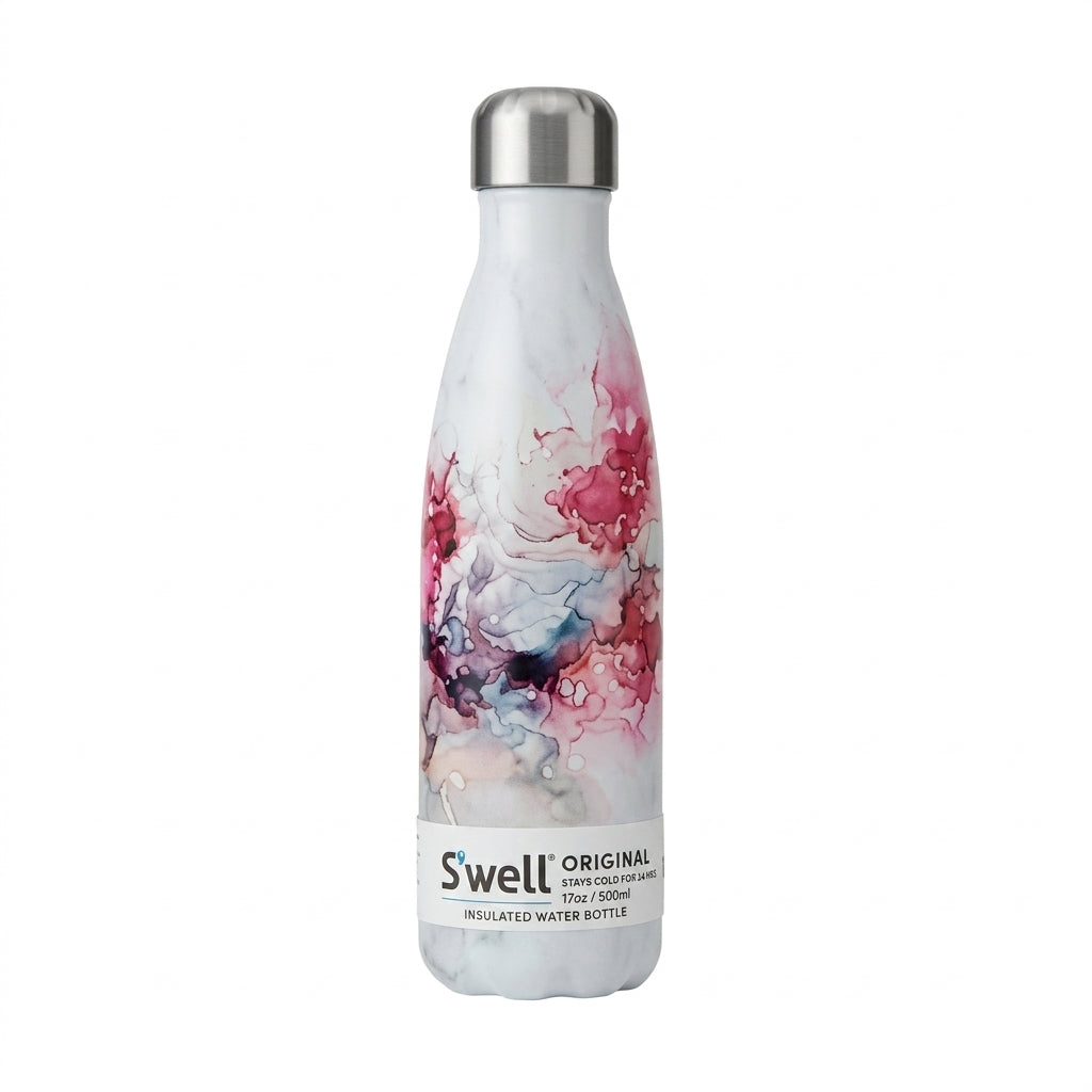S’well Rose Marble Insulated Stainless-Steel Water Bottle (500 ml)