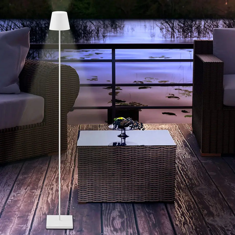 LUXURY WIRELESS RECHARGEABLE FLOOR LAMP GRAY