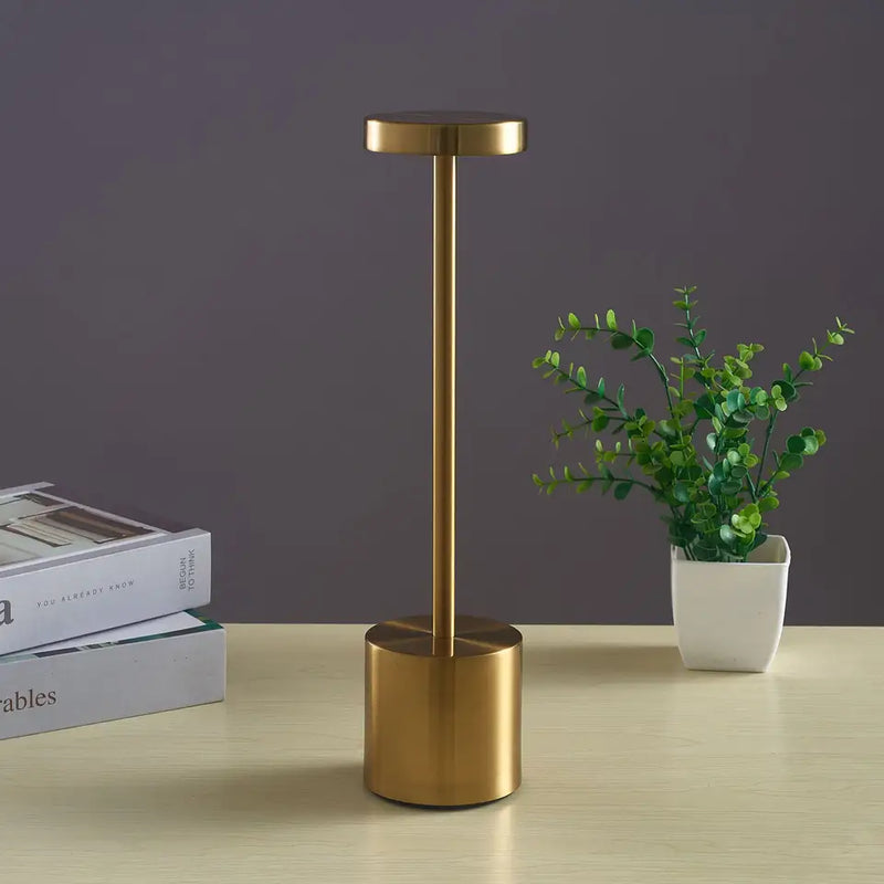 USB RECHARGEABLE BATTERY DESK LAMP ALUMINIUM LED CORDLESS