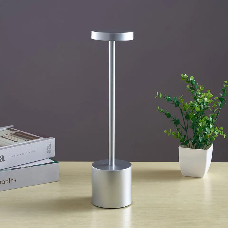 RECHARGEABLE BATTERY DESK LAMP ALUMINIUM LED USB CORDLESS