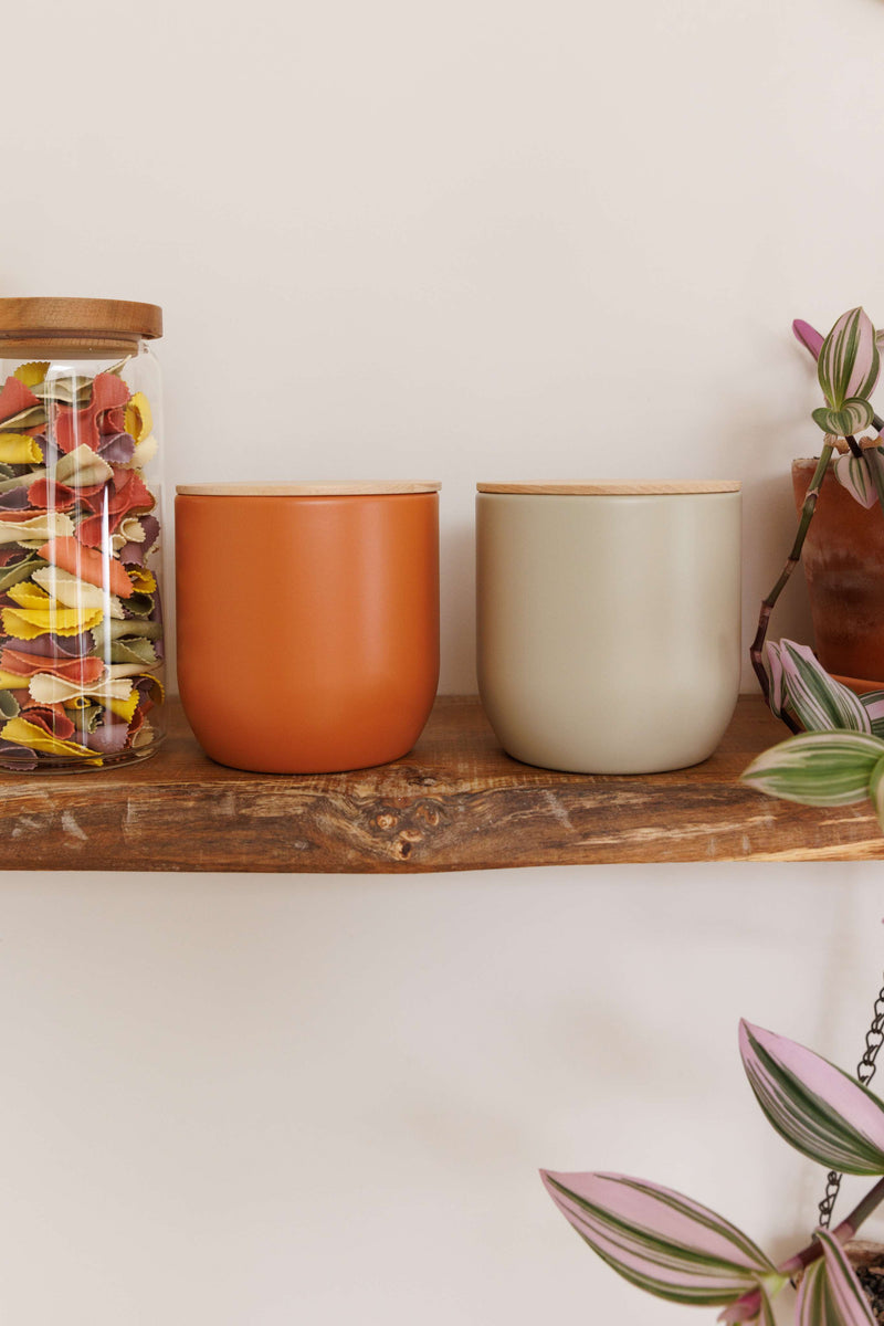 Industrial Kitchen Medium Canister - Orange