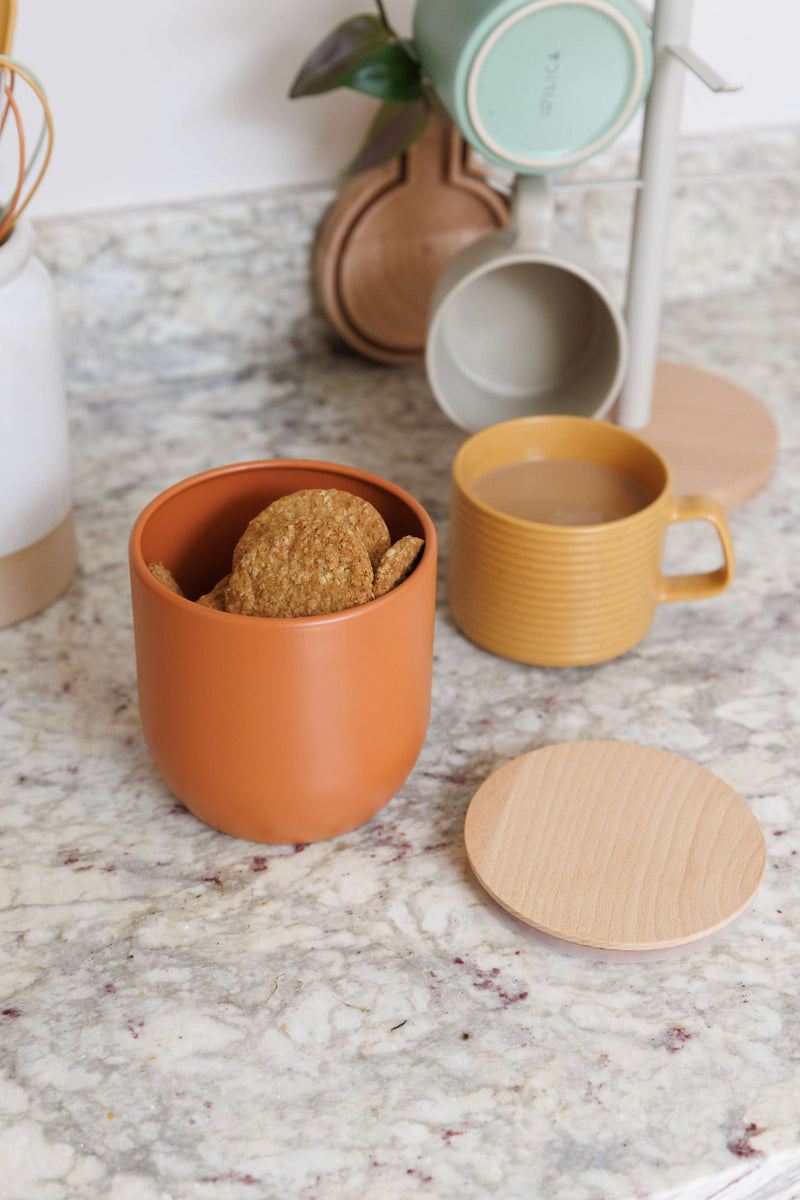 Industrial Kitchen Medium Canister - Orange