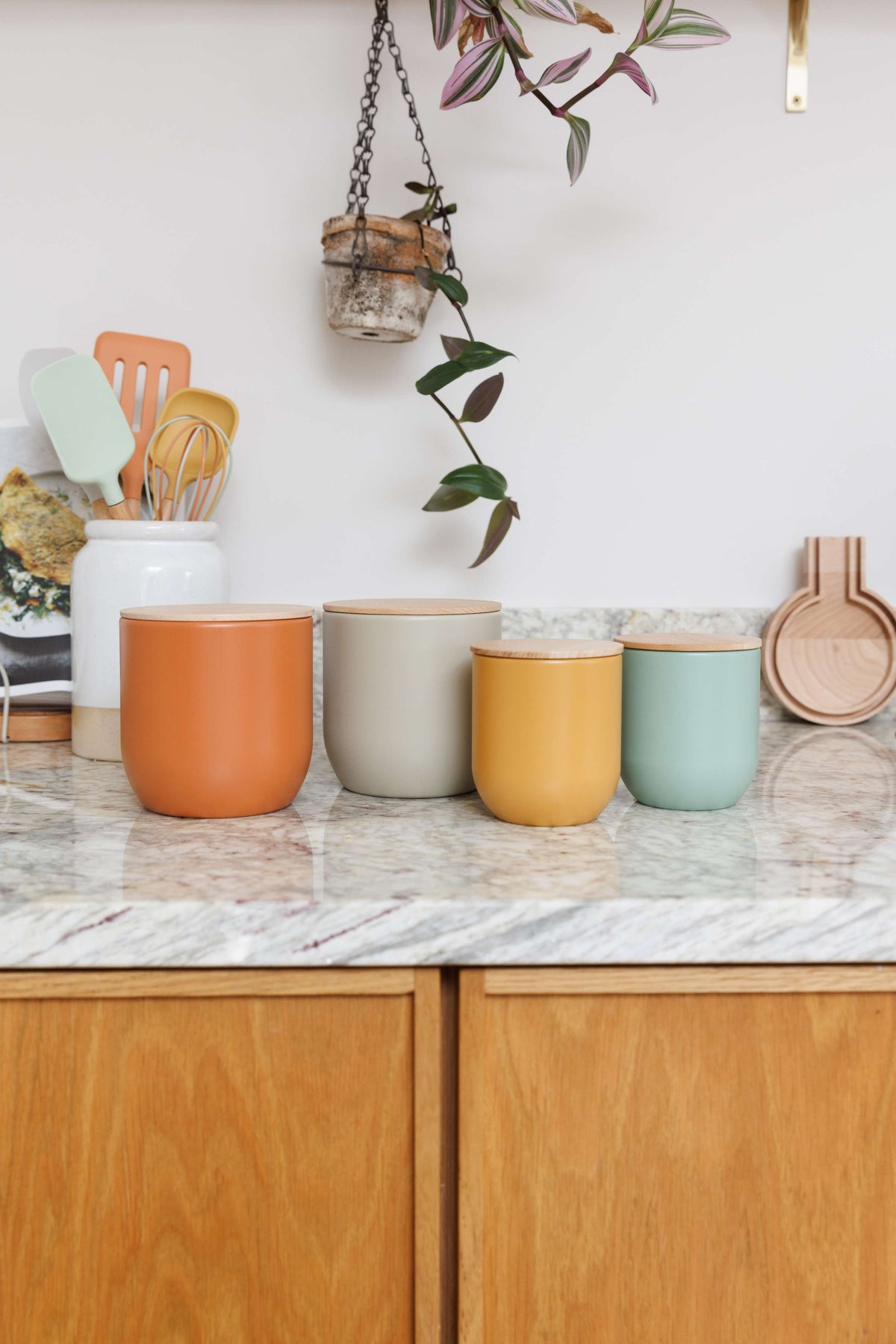 Industrial Kitchen Medium Canister - Orange