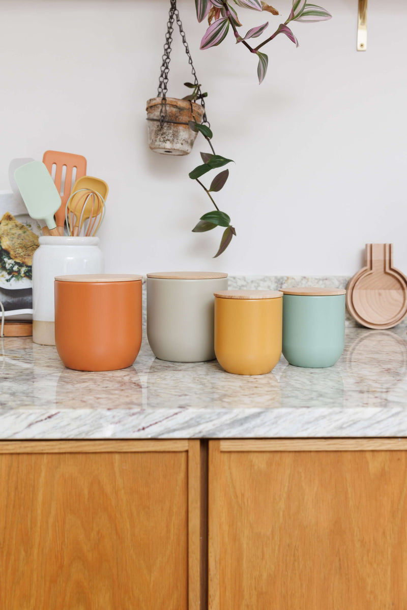 Industrial Kitchen Medium Canister - Orange