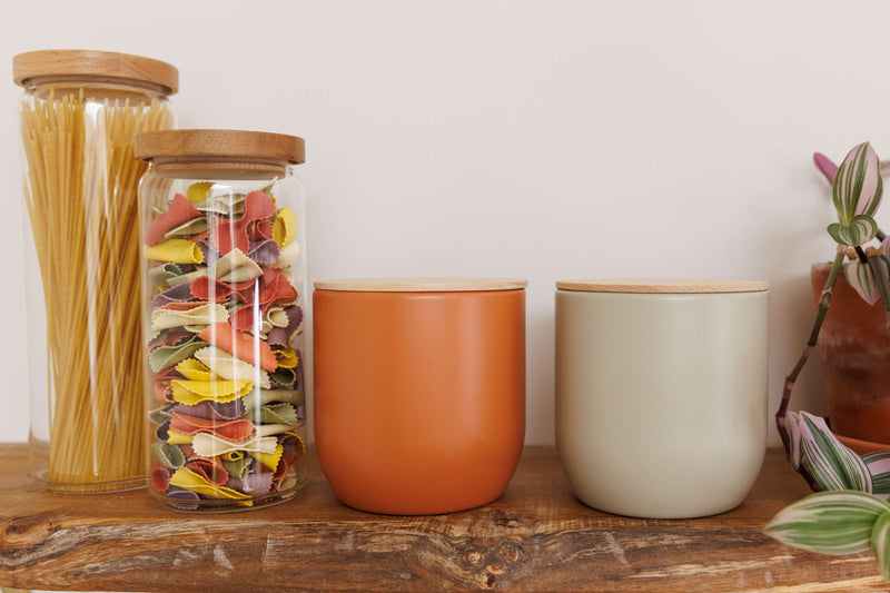 Industrial Kitchen Medium Canister - Orange