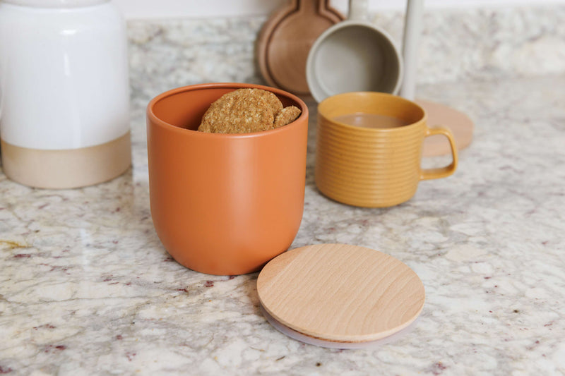 Industrial Kitchen Medium Canister - Orange